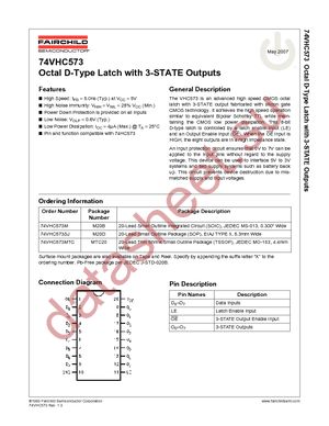 74VHC573MTC datasheet  